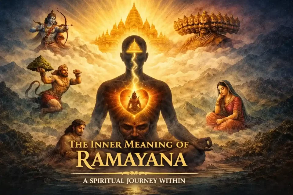 inner meaning of Ramayana showing symbolic spiritual elements within human body