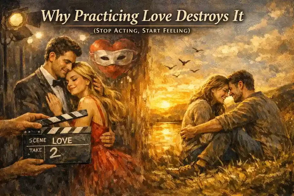 why practicing love destroys it showing fake vs real emotional connection