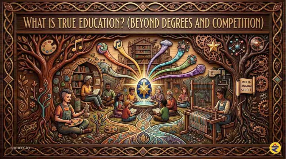 what is true education showing creativity freedom and inner growth