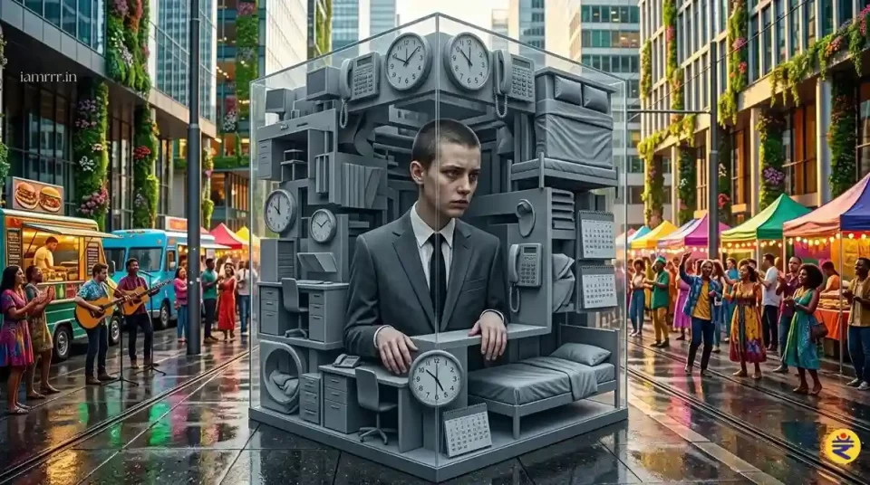 why modern life feels empty showing routine lifestyle and lack of emotion in daily life