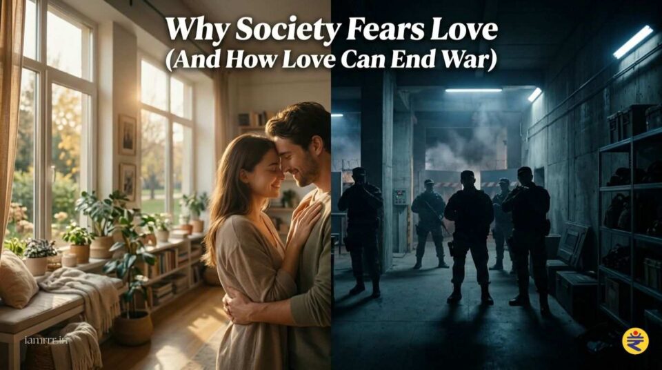 why society fears love showing freedom and peace instead of war and control