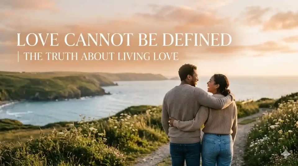 love cannot be defined spiritual concept illustration