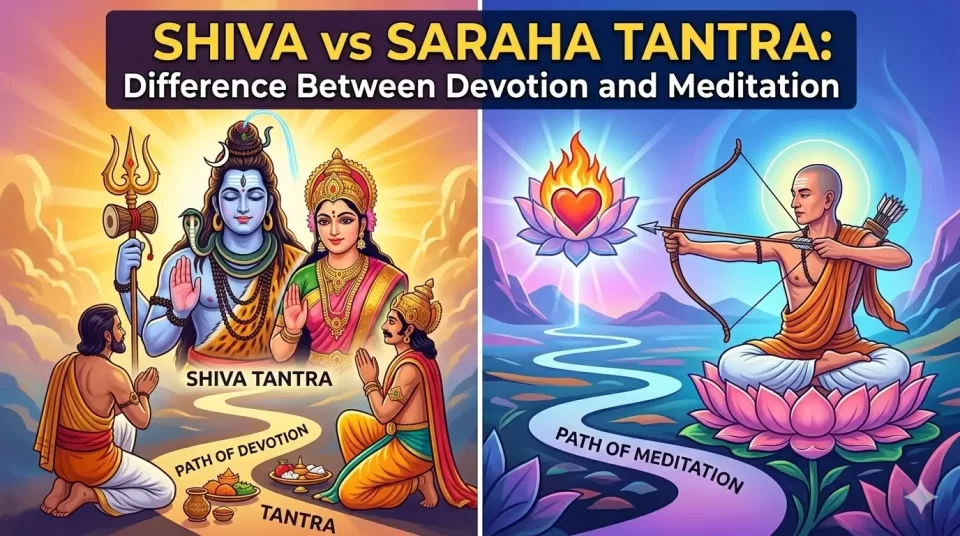 Shiva vs Saraha Tantra Difference Between Devotion and Meditation