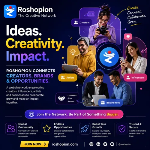 Roshopion: Creative Network for Artists, Film industry and AI contents monetization platform.