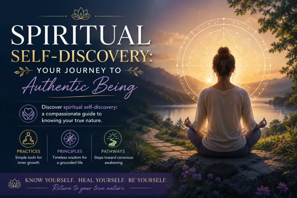 spiritual consciousness aware presence meditation illustration"
